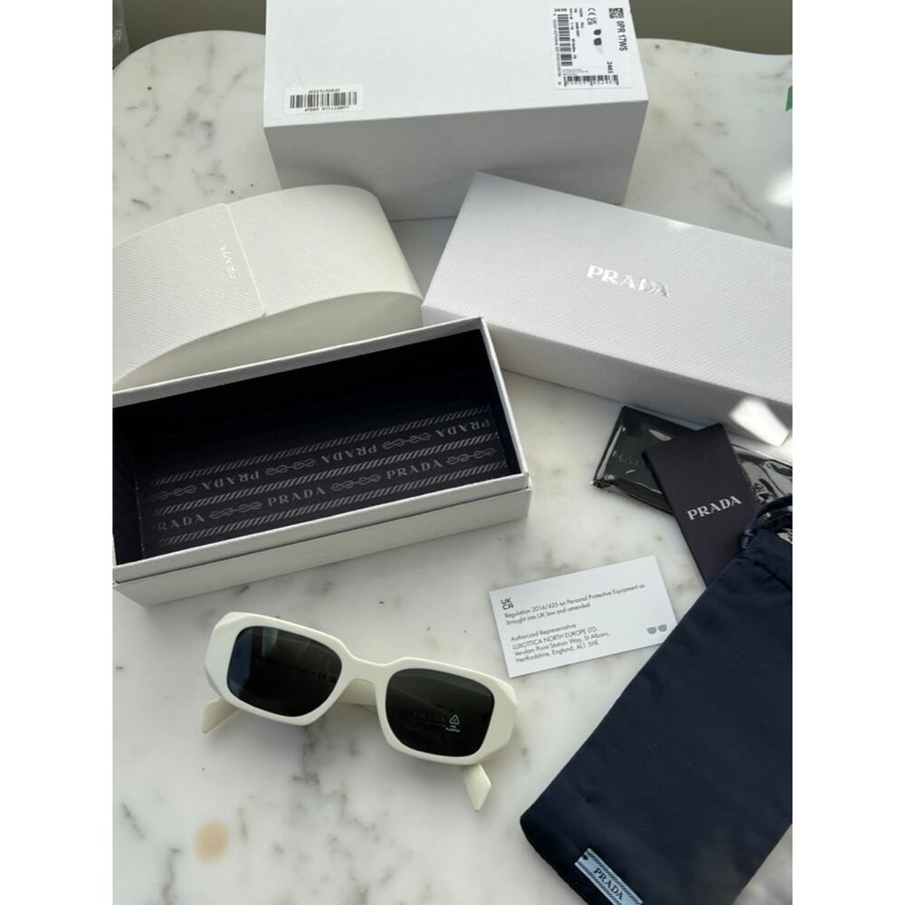 NEW Prada PR17WS Sunglasses in White Talc - Picture 7 of 12